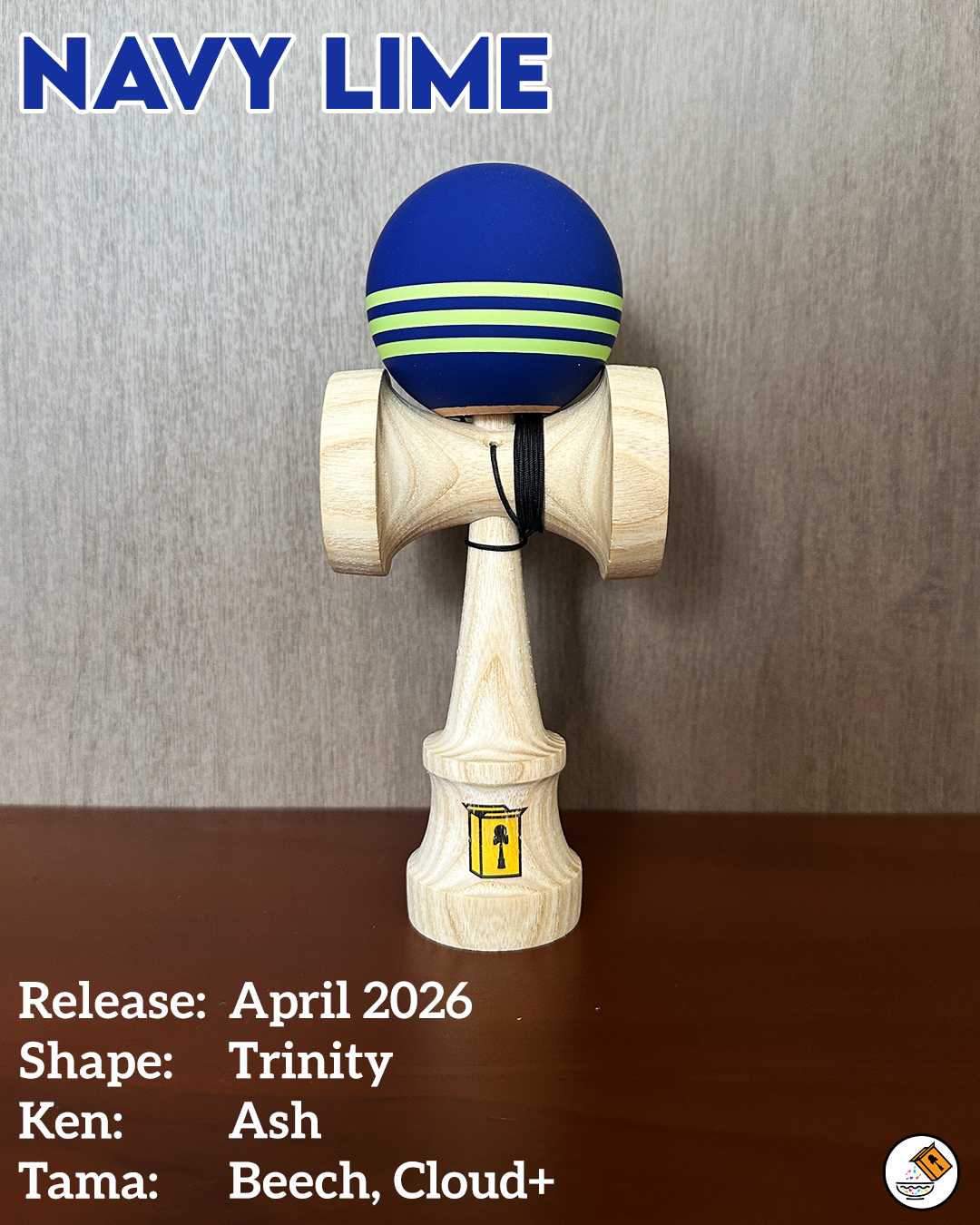 スポーツトイ・アクショントイ Cereal kendama Navy Lime Trinity Shape Navy Lime with Maple Trinity Shape – CerealKendama