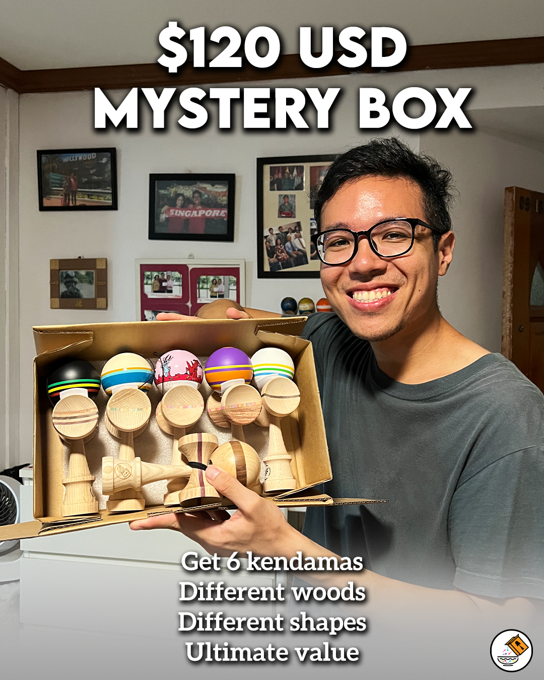 $120 - 6 KENDAMA MYSTERY BOX (DHL)